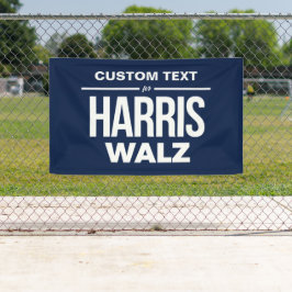 Lona Texto personalizado para Harris Walz