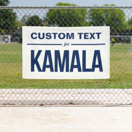 Lona Texto personalizado para Kamala