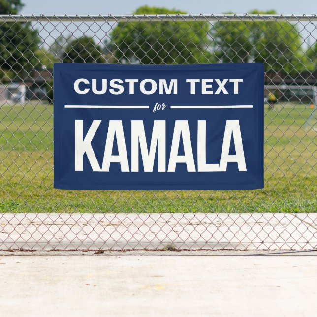 Lona Texto personalizado para Kamala (In situ)