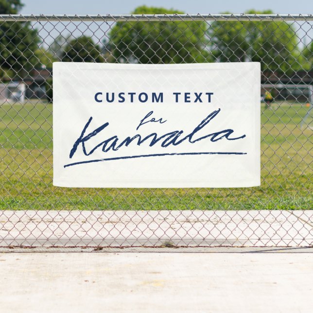 Lona Texto personalizado para Kamala (In situ)