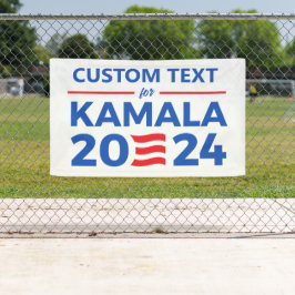 Lona Texto personalizado para Kamala 2024