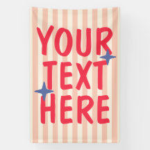 Texto personalizado tipográfico a rayas retro de m