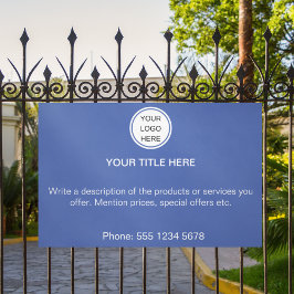 Lona Texto promocional del logotipo de la empresa moder