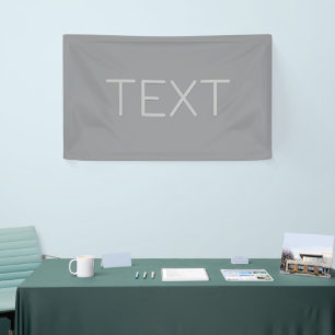 Lona Texto simple con apariencia tridimensional Gris