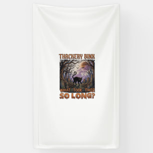 Lona Thackery Binx Gato Negro Halloween Cementerio Murc