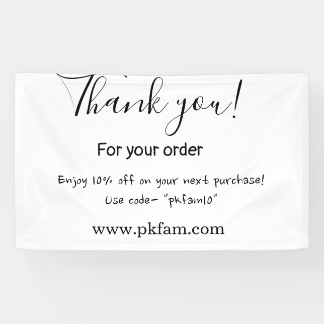 Lona Thank you for purchase pink family business detail (Horizontal)