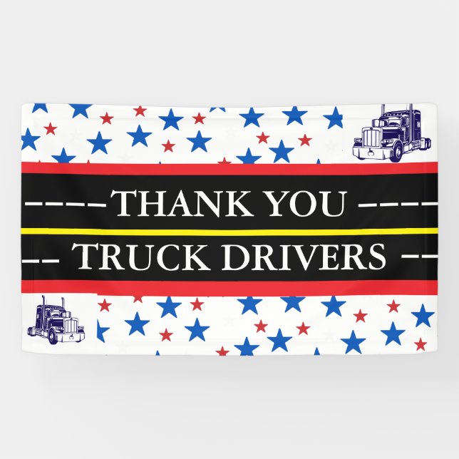 Lona Thank You Truck Drivers | Trucker Appreciation  (Horizontal)
