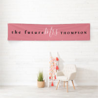 The Future Mrs nombra Black White Script Dusty Pin
