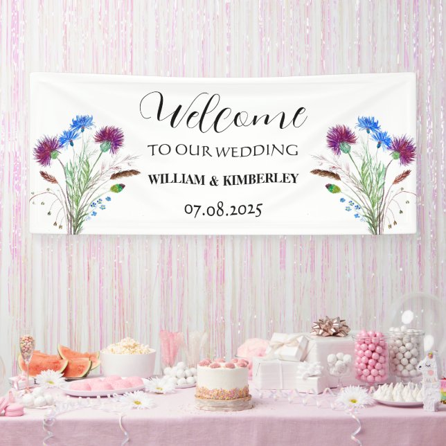 Lona Thistle Scotland flora una elegante boda rústica (Fiesta)