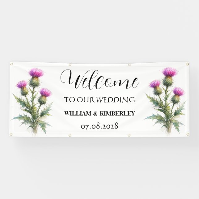 Lona Thistle Scotland Flowers Rustic Elegant Wedding (Horizontal)
