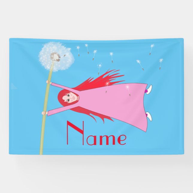 Lona Thunder_Cove, Chica Dandelion de cabello rojo (Horizontal)