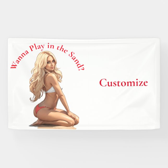 Lona Thunder_Cove, Chica de playa de Bikini (Horizontal)