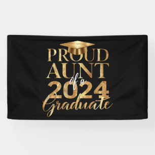 Lona Tía orgullosa de una graduación de la clase de 202