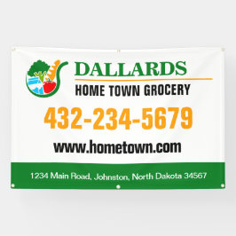 Lona Tienda de Comestibles Promocional