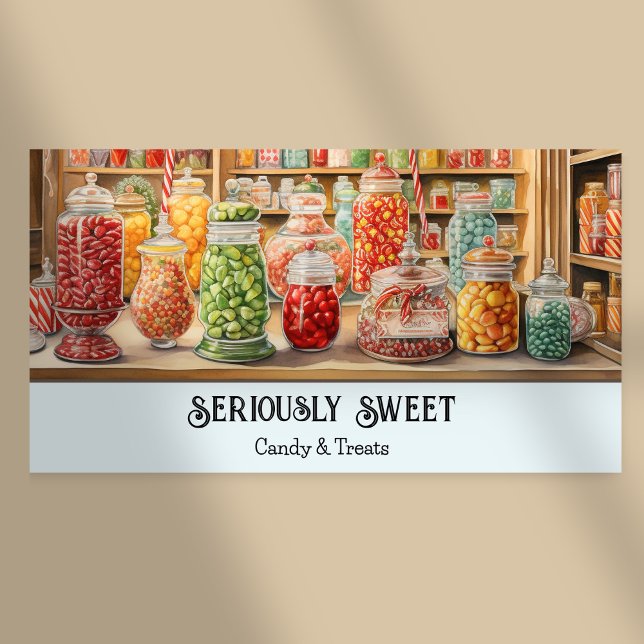 Lona Tienda de Dulces Retro Colorida Nostálgica (Subido por el creador)