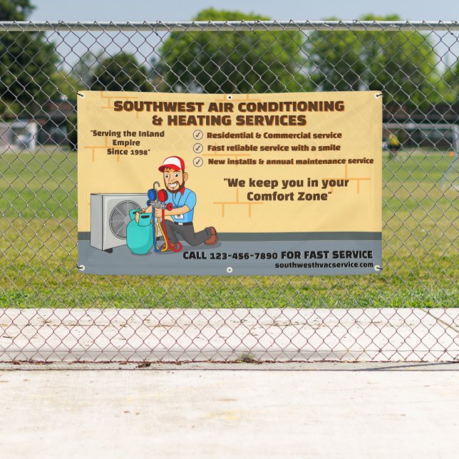 Lona Tienda de HVAC con calefacción y aire acondicionad (In situ)