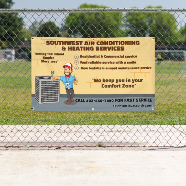 Lona Tienda de HVAC con calefacción y aire acondicionad (In situ)