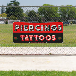 Lona Tienda de tatuajes totalmente personalizable para