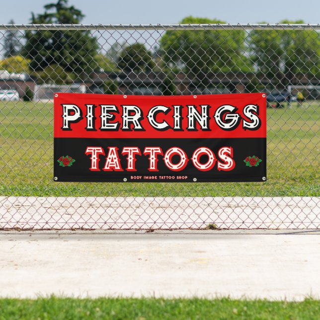 Lona Tienda de tatuajes totalmente personalizable para  (In situ)