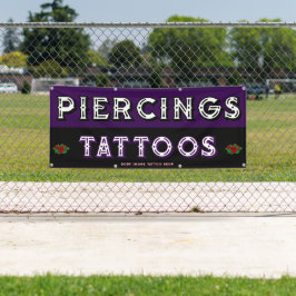 Lona Tienda de tatuajes totalmente personalizable para