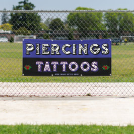 Lona Tienda de tatuajes totalmente personalizable para