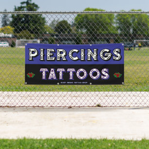 Lona Tienda de tatuajes totalmente personalizable para 