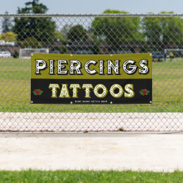 Lona Tienda de tatuajes totalmente personalizable para