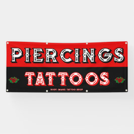 Lona Tienda de tatuajes totalmente Personalizar atrae a