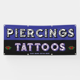 Lona Tienda de tatuajes totalmente Personalizar atrae a