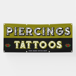 Lona Tienda de tatuajes totalmente Personalizar atrae a