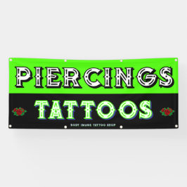 Lona Tienda de tatuajes totalmente Personalizar atrae a
