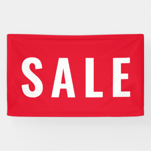 Lona Tienda de venta roja moderna y sencilla
