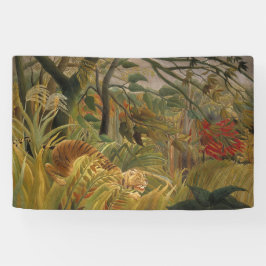 Lona Tigre sorprendido en tormenta tropical