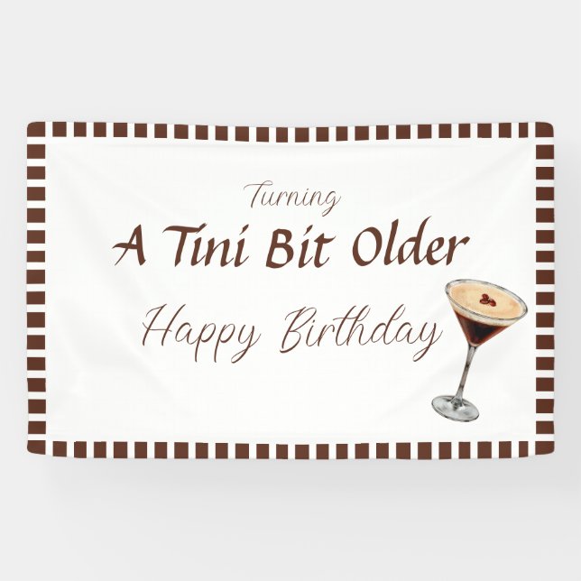 Lona Tini Bit Older - Tema de la bebida Espresso (Horizontal)