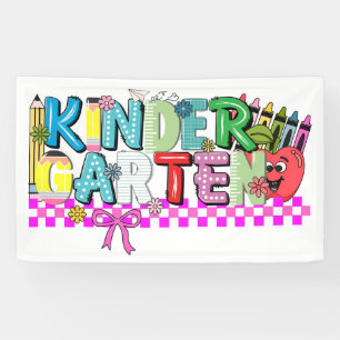 Lona Tipografía de jardín de infancia