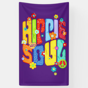 Lona Tipografía divertida - HIPPIE SOUL 1