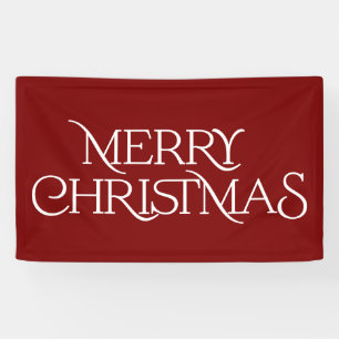Lona Tipografía moderna del serif navideño