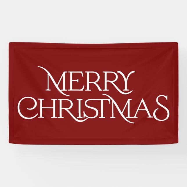 Lona Tipografía moderna del serif navideño (Horizontal)