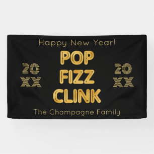 Lona Tipografía moderna Pop Fizz Clink