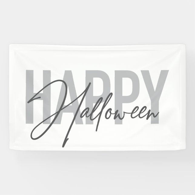 Lona Tipografía moderna, simple, fresca de Halloween Fe (Horizontal)
