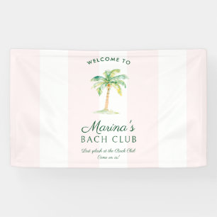 Lona Tiras de cabina rosa Club de Bach de Palm Beach Bi