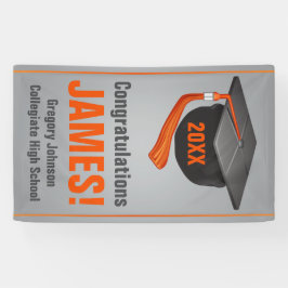 Lona Título de cartel de graduación de secundaria perso