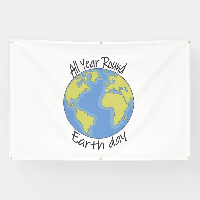 Lona Todo el año: Día de la Tierra (Horizontal)