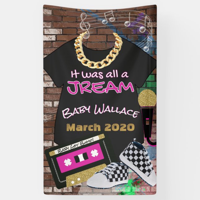 Lona Todo fue un jream| Hip Hop Blue & Gold de los 90 (Vertical)