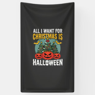 Lona Todo lo que quiero para Navidad es diseño de Hallo