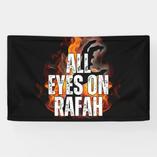 Lona TODOS LOS OJOS EN RAFAH - Masacre palestina de Raf