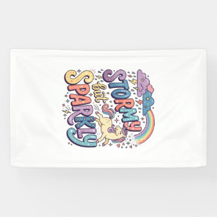 Lona Tormenta de Unicornio pero Diseño de Merch Caprich