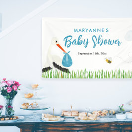 Lona Tormenta rústica con Baby Shower de Abeja y maripo