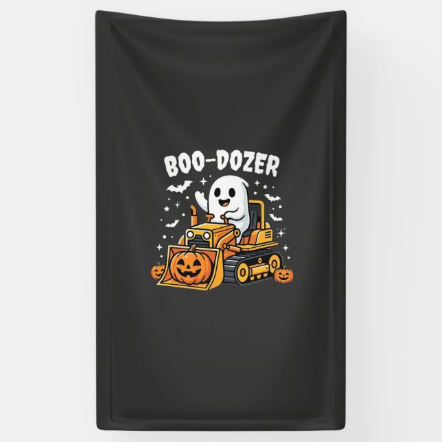 Lona Toro Dozer Fantasma de Halloween_1 (Vertical)