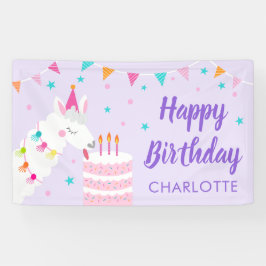 Lona Torta divertida de Llama entera 3er cumpleaños púr